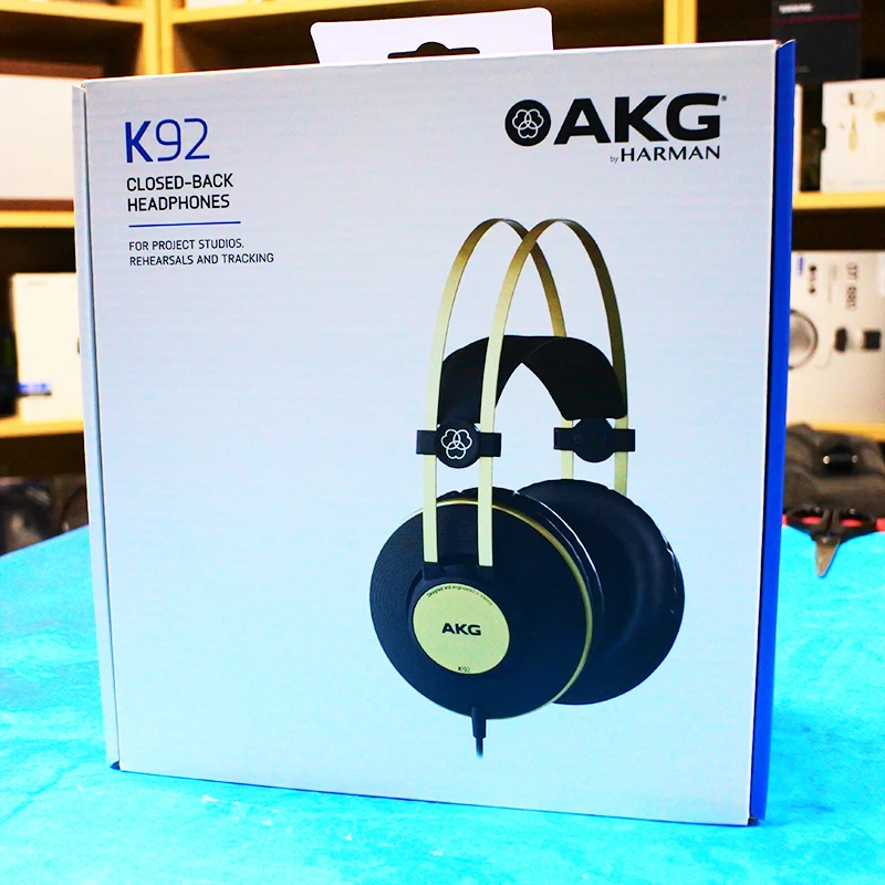100% Аутентичные наушники AKG K92 с креплением на голову профессиональный монитор hifi