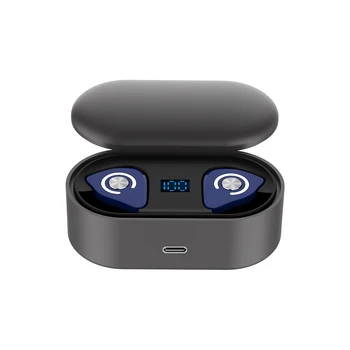 

New TWS M9 With Mic IPX5 level waterproof function Electric quantity display wireless BT Earphone stereo headset in-ear Earphone