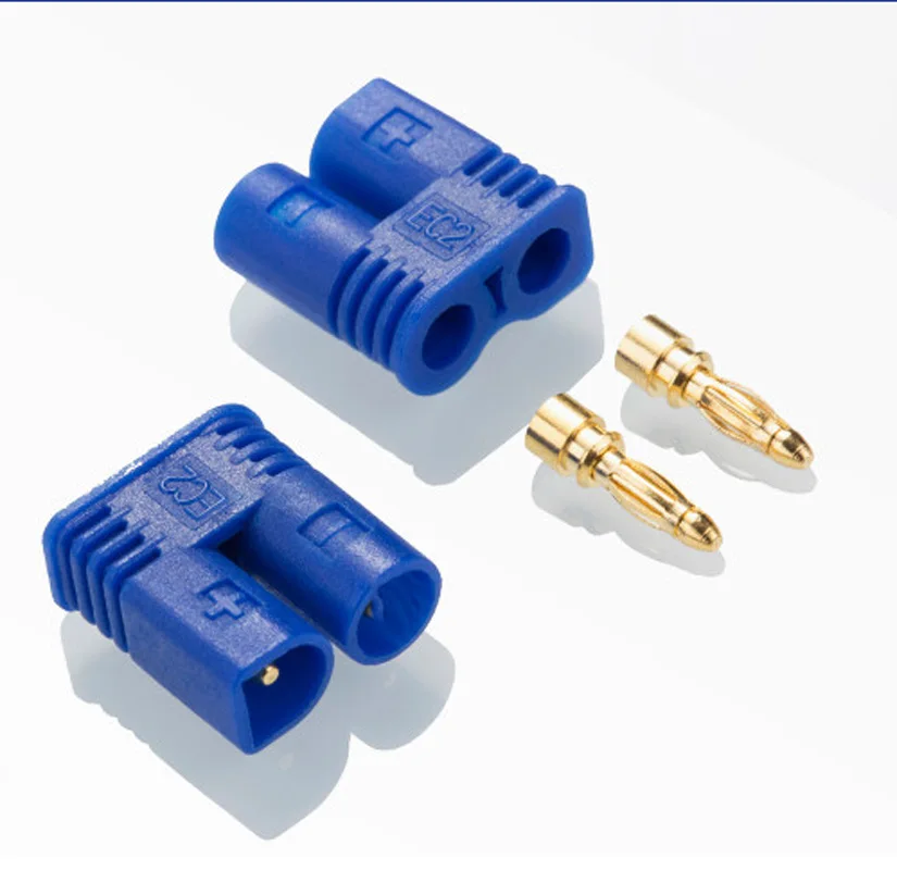 

5 Pairs/10 Pairs Amass EC2 Plug Male and Female 2mm golden Plated Bullet Connector for RC ESC Battery