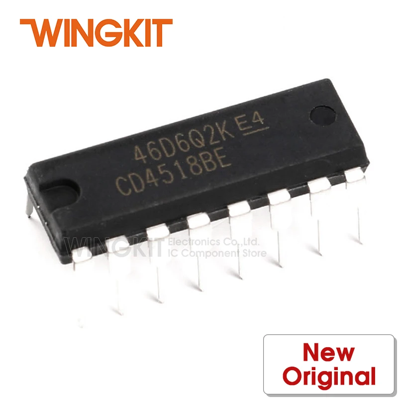 5 шт. CD4518BE DIP16 CD4518B CD4518 DIP-16 CMOS Dual BCD Up-Counter | Электроника