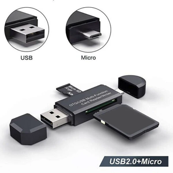 Многофункциональный кард-ридер USB 3,0/2,0 Поддержка TF/SD карты для ноутбука телефона DU55