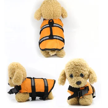 

4 Color Puppy Chihuahua Rescue Swimming Wear Safety Clothes Vest Swimming Suit Outdoor Pet Dog Float Doggy Life Jacket Vests