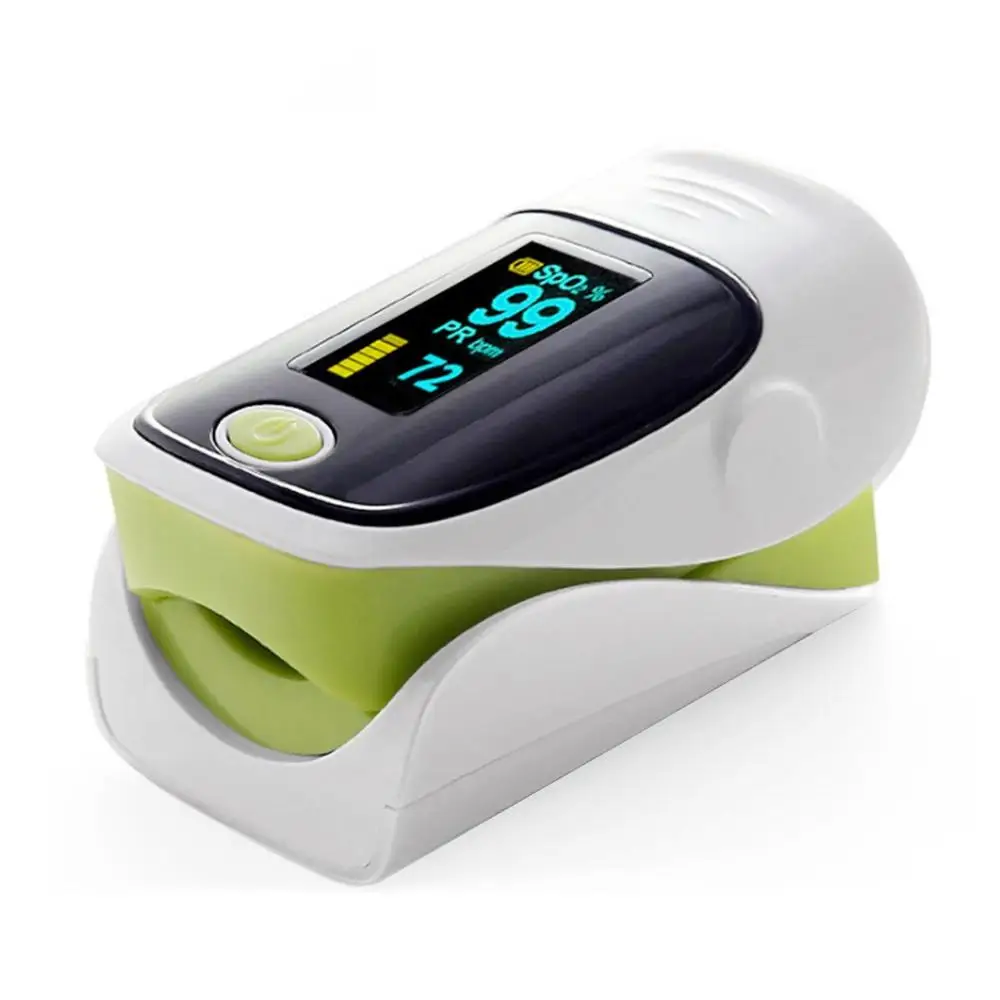 green Oled-дисплей, Пульсоксиметр для пальцев, медицинский пульсоксиметр, Пульсоксиметр для пальцев, монитор артериального давления - Цвет: green