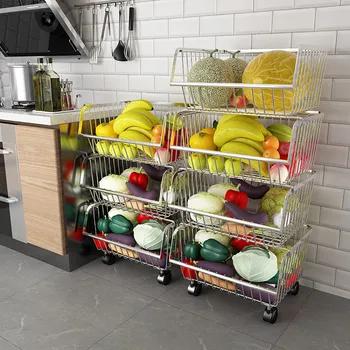 

Kitchen racks home floor type multi-layer storage racks dish rack vegetable rack basket storage rack supplies Seasoning rack
