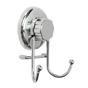

2pcs/pack Wall Mounted Strong Hanger Kitchen Stainless Steel Bathroom Suction Cup Bathrobe Holder Home Storage Coat Hook Towel