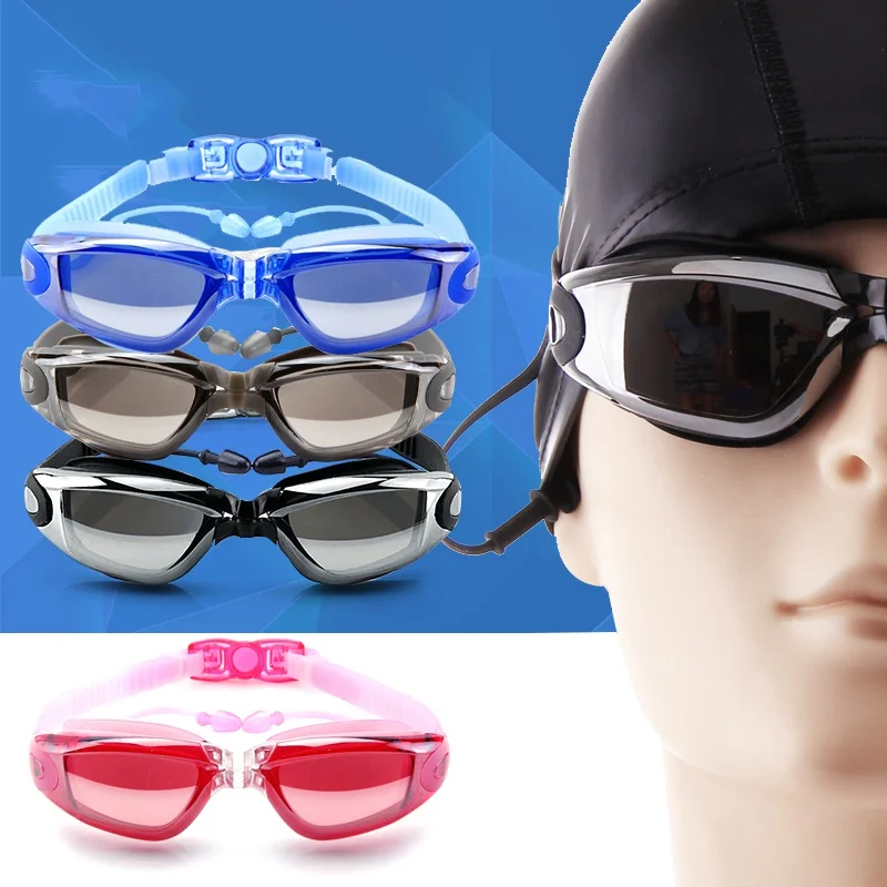 Men Women Diopter Sports Eyewear Professional Silicone Myopia Swimming Goggles Anti-fog UV Swimming Glasses