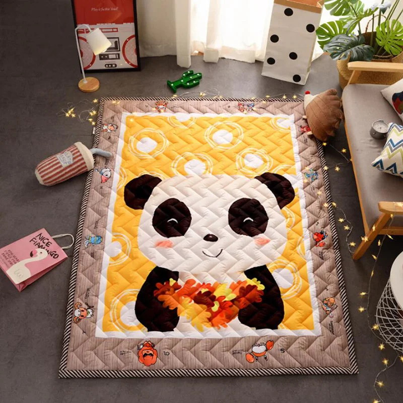 Хлопковый детский игровой коврик, Нескользящие моющиеся коврики с картой, детский коврик для ползания, развивающий коврик, мягкий пол, детское ползающее одеяло, игровая игрушка - Цвет: 21