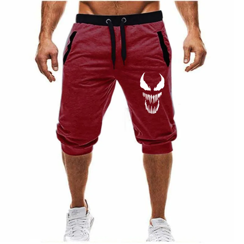 Skull venom Running Shorts Men Sports Jogging Shorts Summer Casual Pockets Men's Gym Men Sport gyms Short Pant Men 2020