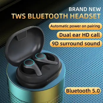 

Wireless Earphones TWS Bluetooth Headset 9D Sound Noise Cancel Earphone Hands Free HD Call Headphones Sports Earburds for Phones