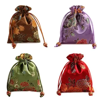 

10 Pcs Drawstring Jewellery Pouches Gift Bags for Wedding Party and DIY Craft E15E