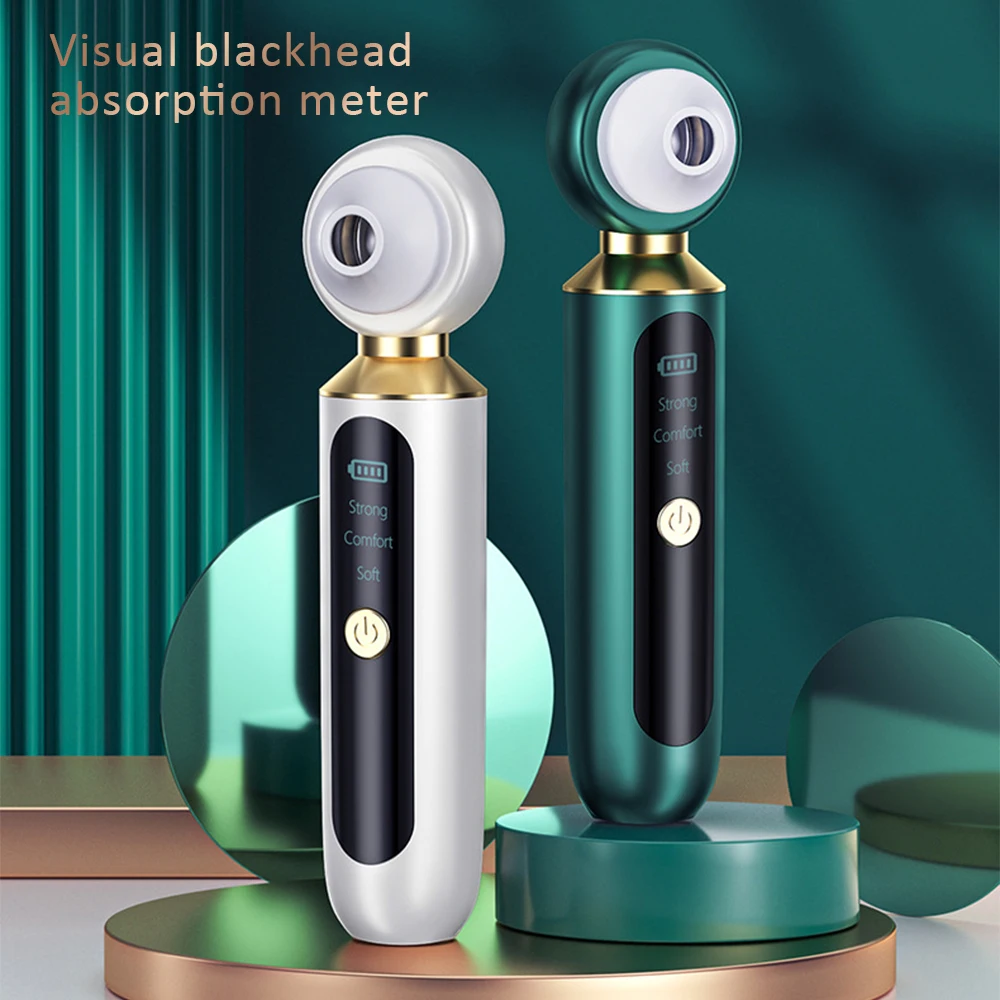 Blackhead Pore Vacuum Cleaner Remover Upgraded Facial Pore Cleaner Acne Comedone Whitehead Extractor Blackhead Remover Kit