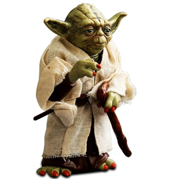 

12cm Star Wars Baby Yoda Collection Action Figure Toy PVC Toys Master Doll Lightsaber Gift for Kids