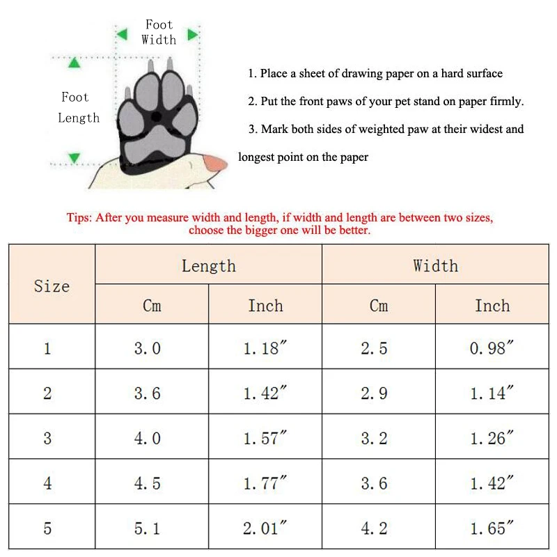 Warm Winter Pet Shoes for Small Dogs Non-slip Dog Cat Snow Boots Chihuahua 2