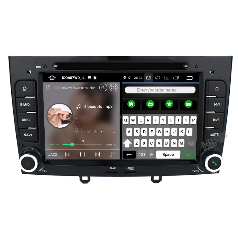 IPS 8/4 Core PX6 Android 10 OS специальный автомобильный DVD для Peugeot 408 2010 2011 и 308 I (T7) 2008 с