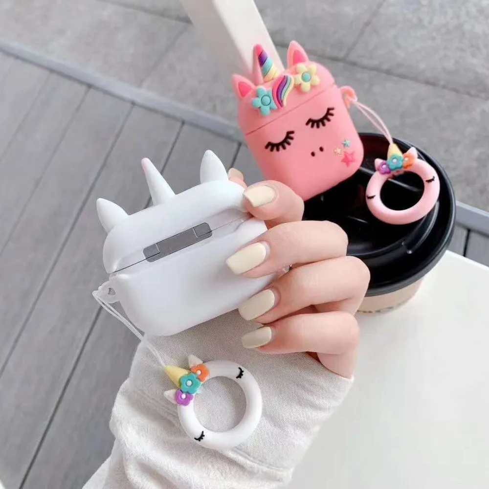 Colorful Floral Unicorn Airpods Case -Unicorn Fashion Hf294cc1113d84d9b931c987b88ccef60v