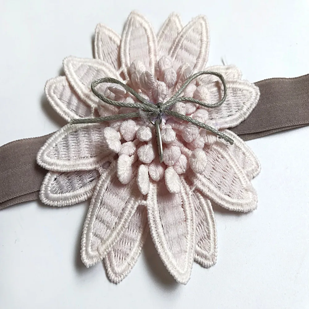 Princess Florals Headband Pointed baby flower headband Kids Stretch Bow Hair Bands Fresh Cute Headwear Hair Accessories