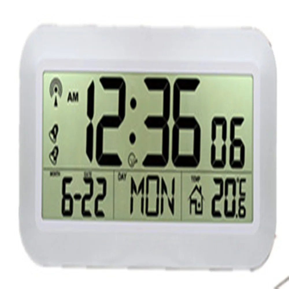 JIMEI H150C DCF цифровые lcd RC Jumbo настенные часы с 8 языками Неделя День дисплей