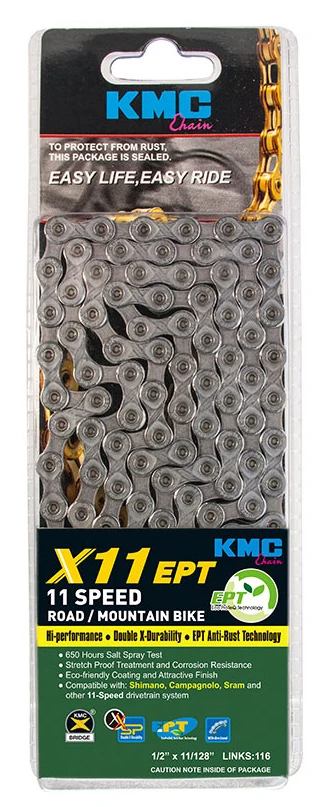 Perfect KMC X11.93 X11 EPT EL Bicycle Chain 118L 11 Speed Bicycle Chain With Original box and Magic Button for Mountain/Rod Bike Parts 3