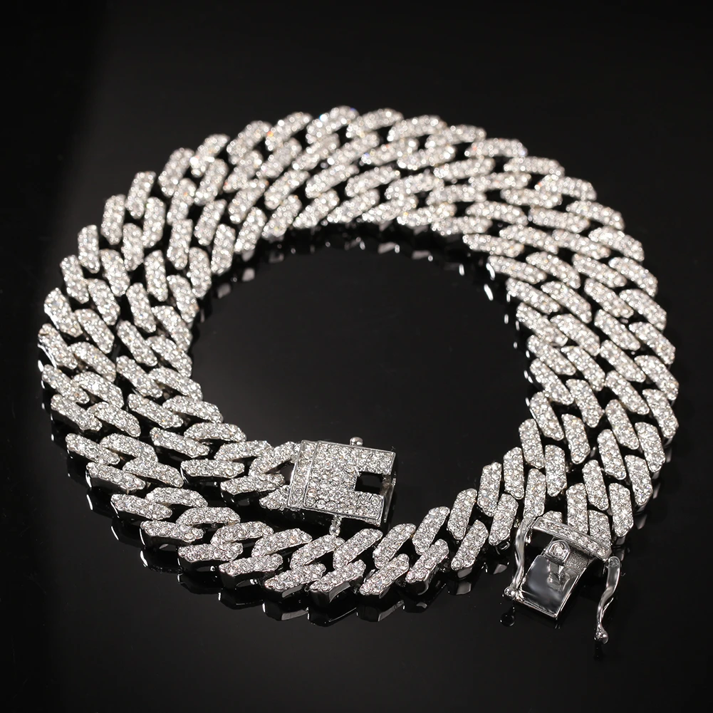 UWIN Micro Paved 12mm S-Link Miami Cuban Necklaces