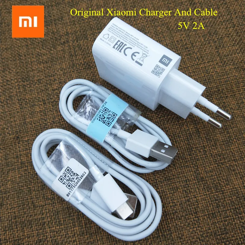 Зарядное устройство Xiaomi 5 В 2 А адаптер с европейской вилкой зарядка через USB Type