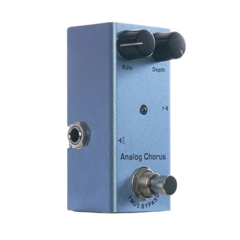 

Analog Chorus Guitar Effects Pedal Gain/Level/Tone Knob High Low Frequency Effect Pedals with True Bypass Switch