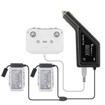 

Drone Car Charger Durable 3 in 1 Car Charger For DJI Mavic Air 2 Remote Control Battery Charging HUB Drone Battery Charg Tools
