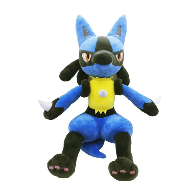 New High Quality Pokemon Game Anime Large Lucario Plush Toys Kawaii Soft Stuffed Doll Christmas Gift 48cm