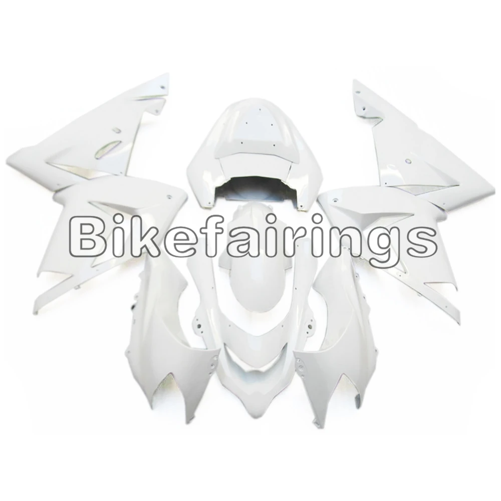 Полностью белая Обтекатели капоты для ZX10R 2004 2005 04 05 ZX 10R zx10r комплект пластиковых