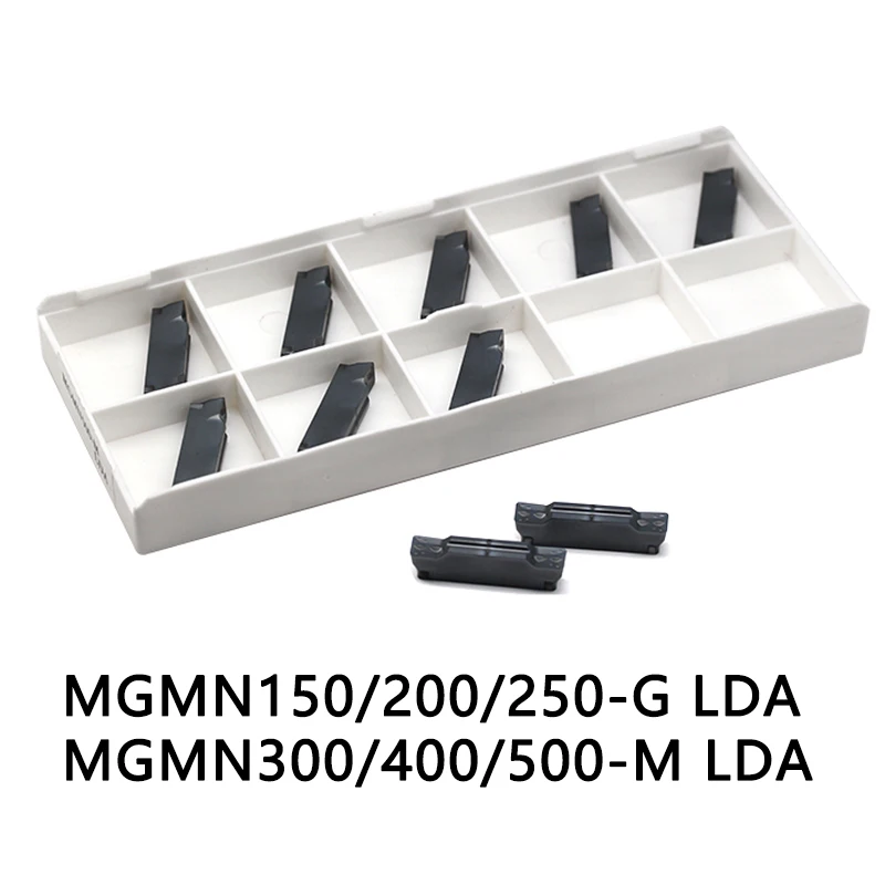 

10 шт. MGMN200-G LDA карбидные вставки CVD покрытие токарная сталь нержавеющая сталь и чугун MGMN300-M LDA MGMN400-M DESKAR бренд