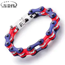 SDA Горячая красный синий красочный кристалл красивый милый модный браслет цепочка Ювелирные изделия для женщин подарок Прямая поставка с фабрики