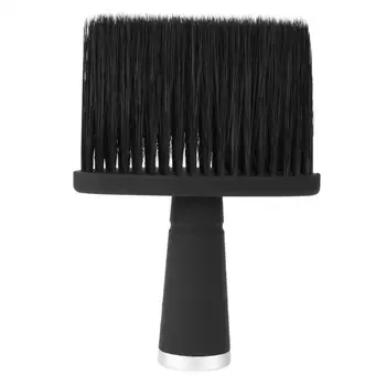 

1pc Silicone Handle Cleaning Brush Man-made Soft Fibre Hairdressing Neck Face Wash Brush For Pro Salon Hair Styling Tools