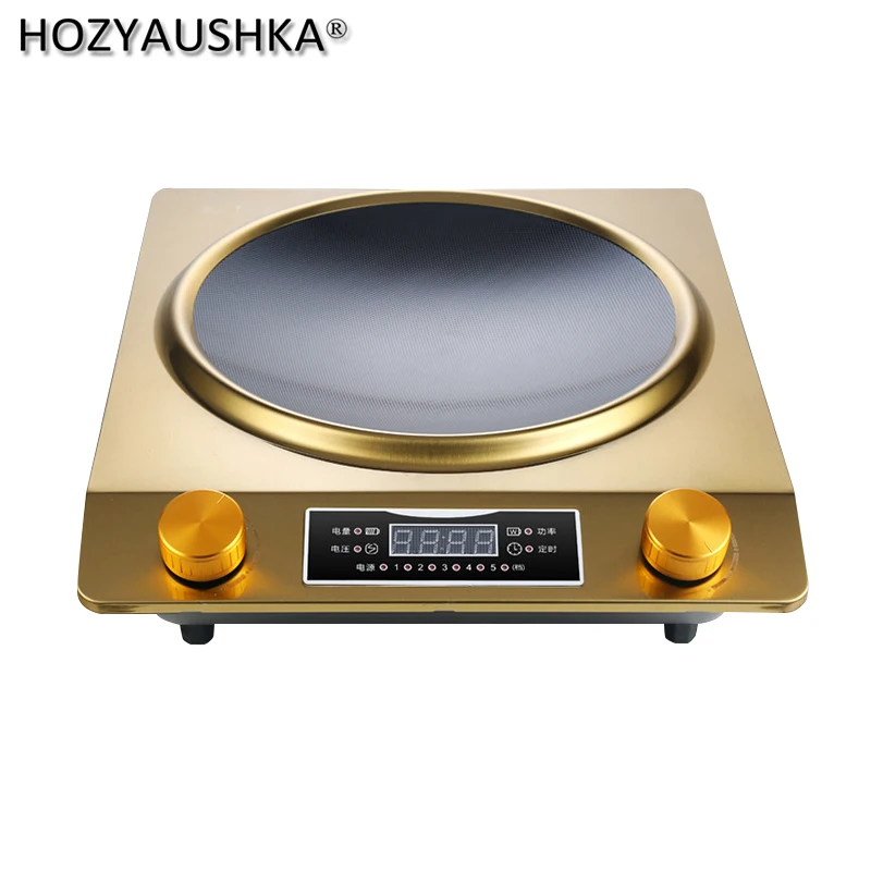 3000W household high-power induction cooker household intelligent high-power battery stove hot pot concave