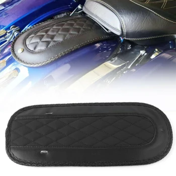 

Motorcycle Parts Drag Black Flame Stitch Leather Rear Fender Bib Leather pad For Harley Touring 2008-2018