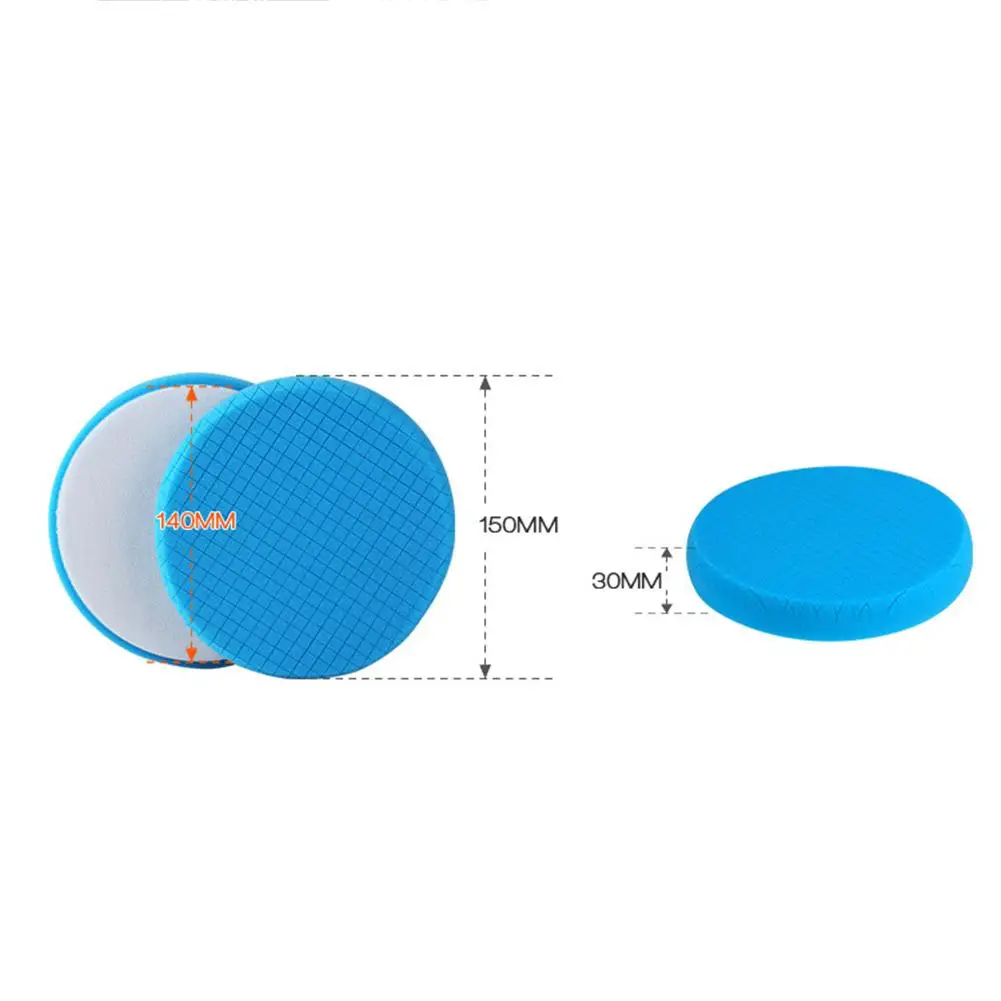 5 шт. Автомобильная полировальная Подушка Наборы 6-дюймовый сетка самоклеящаяся полировки губчатый круг воском коврик автомобиля полировальное колесо воск