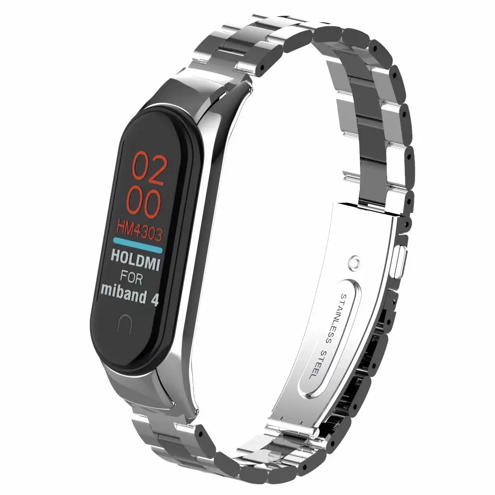 Металлический браслет для Xiaomi Band 4 ремешок из нержавеющей стали часы Четыре браслета Xiomi Xaiomi Xiami Xaomi Xaiomy для мужчин и женщин