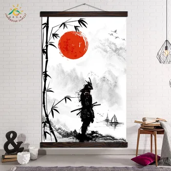 

Wall art prints poster decoration painting on canvas living room modern art prints decoration pictures Japan Samurai Art