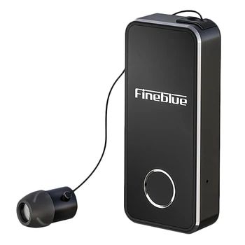

FineBlue F2 Wireless Bluetooth Business Headset,Hands-Free Vibration Alarm Wearing Clip-On Headset for Iphone11 Xiaomi Huawei