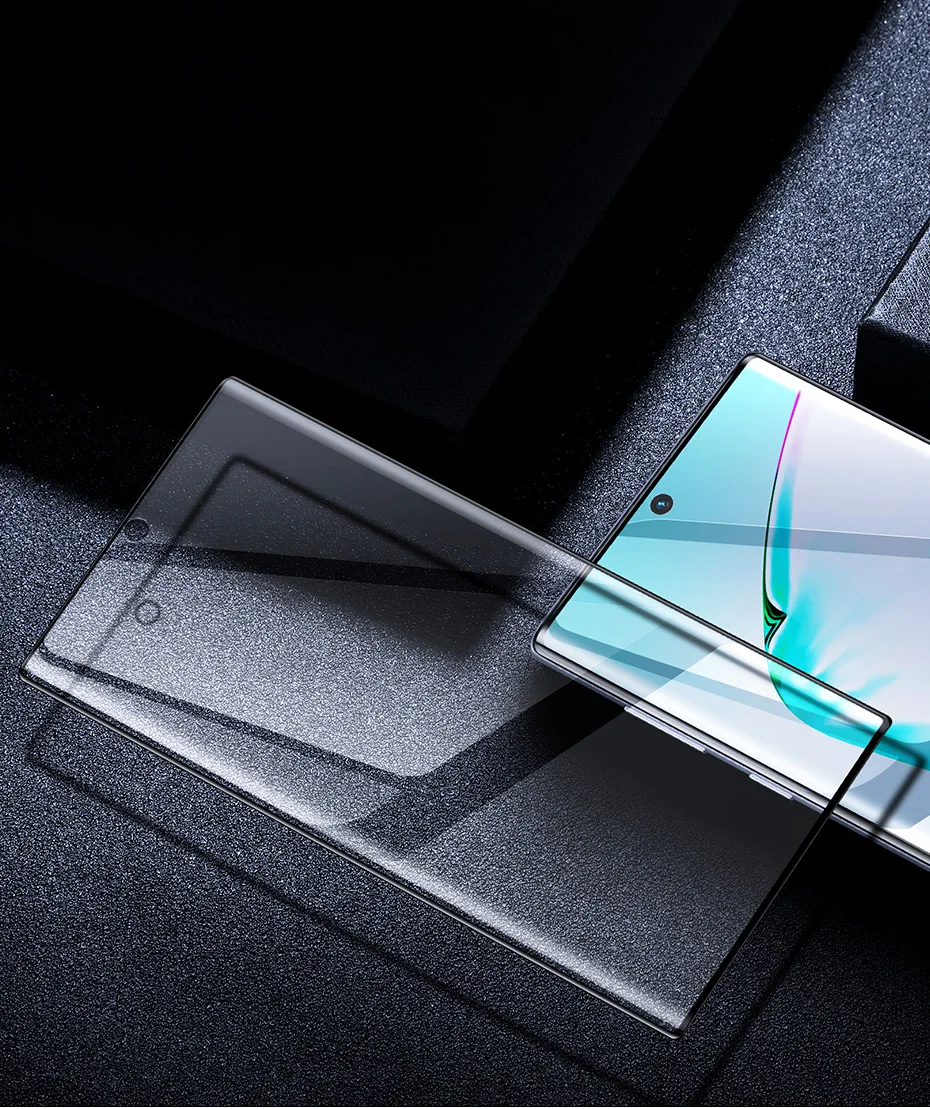 Baseus 0,15 мм защитная пленка на весь экран для samsung Note 10 Note 10 Plus защитное закаленное стекло анти-разбитое стекло 2 шт