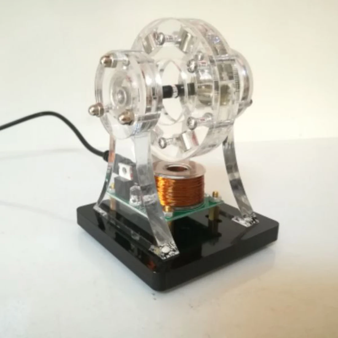 Магнитная подвеска бесщеточный мотор Холла DIY мотор ствол игрушка(случайный Цвет индикатора светильник) обучающая игрушка подарок для детей