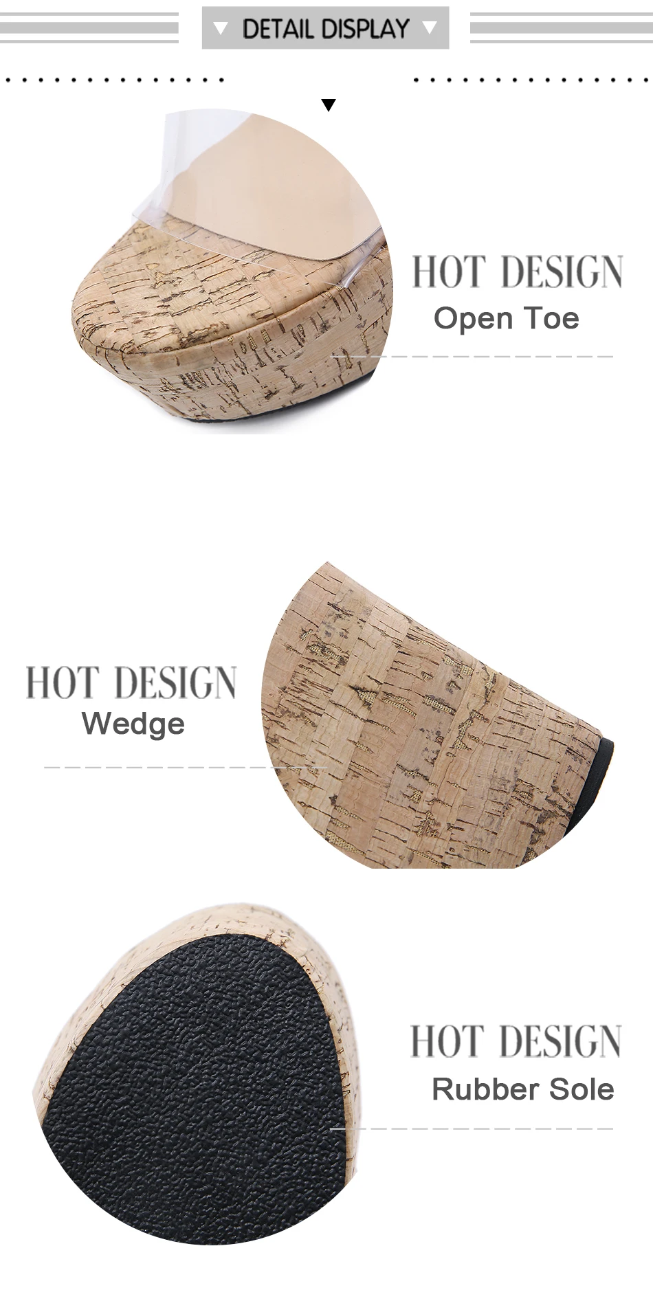 New Summer Transparent Platform Wedges Sandals Women Fashion High Heels Female Summer Shoes Size 40 Drop Shipping