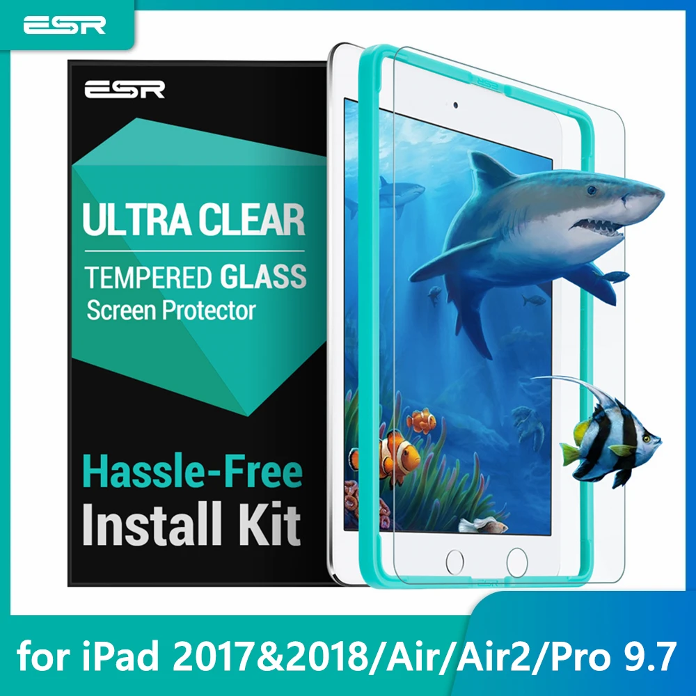 Защитная пленка для экрана ESR искусственное закаленное стекло iPad 2018 новый