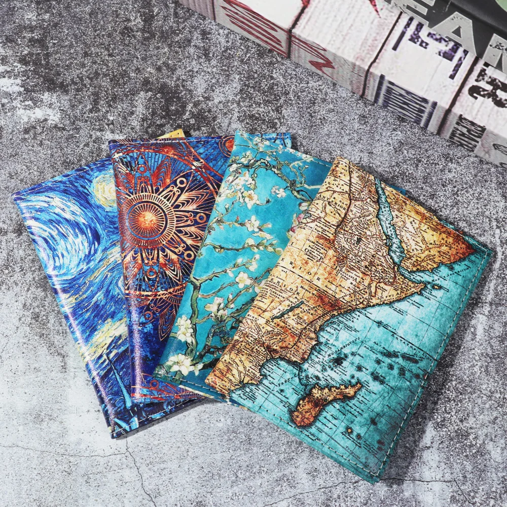 Travel-Id-Case Wallet Designer Passport-Cover Marble-Pattern Women Fashion 1PC PU