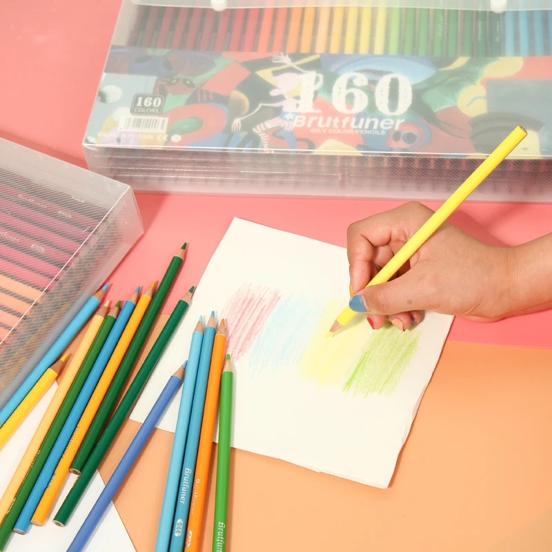 Billig CHENYU 150 Farbige Bleistifte Wasser Prisma Lapis de cor 48 72 160 Farben Öl Löslich farbe Bleistift für kunst Schule Liefert