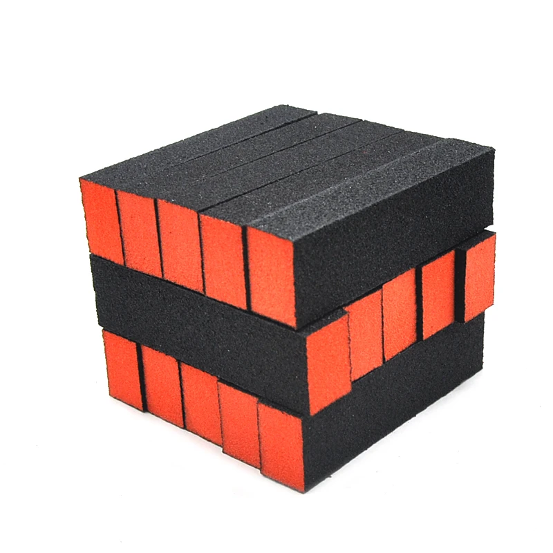 50 Pcs/lot Black Sanding Nail File Block Colorful Sponge Buffer Block UV Gel Polishing Nails Accessories Tools Manicure Kit