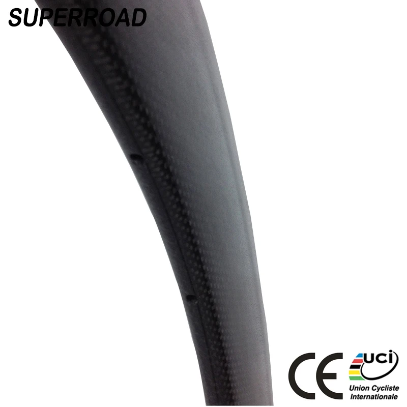 Высокое качество Superroad 28 мм в ширину 60 мм Глубокая дорога 28 дюймов углерода T800 700C велосипедные бескамерные диски
