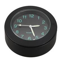 Мотоциклетные часы с алюминиевым ЧПУ мотоцикл руль Крепление часы с пряжкой черный водонепроницаемый универсальный