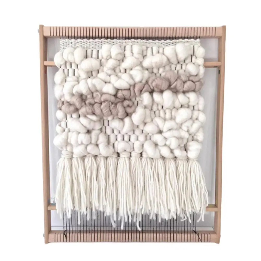 Деревянный швейный плетение машины ткацкий станок комплект ручной работы тканый костюм DIY деревянный многофункциональный ткацкий станок шерстяной крюк станок бытовые принадлежности