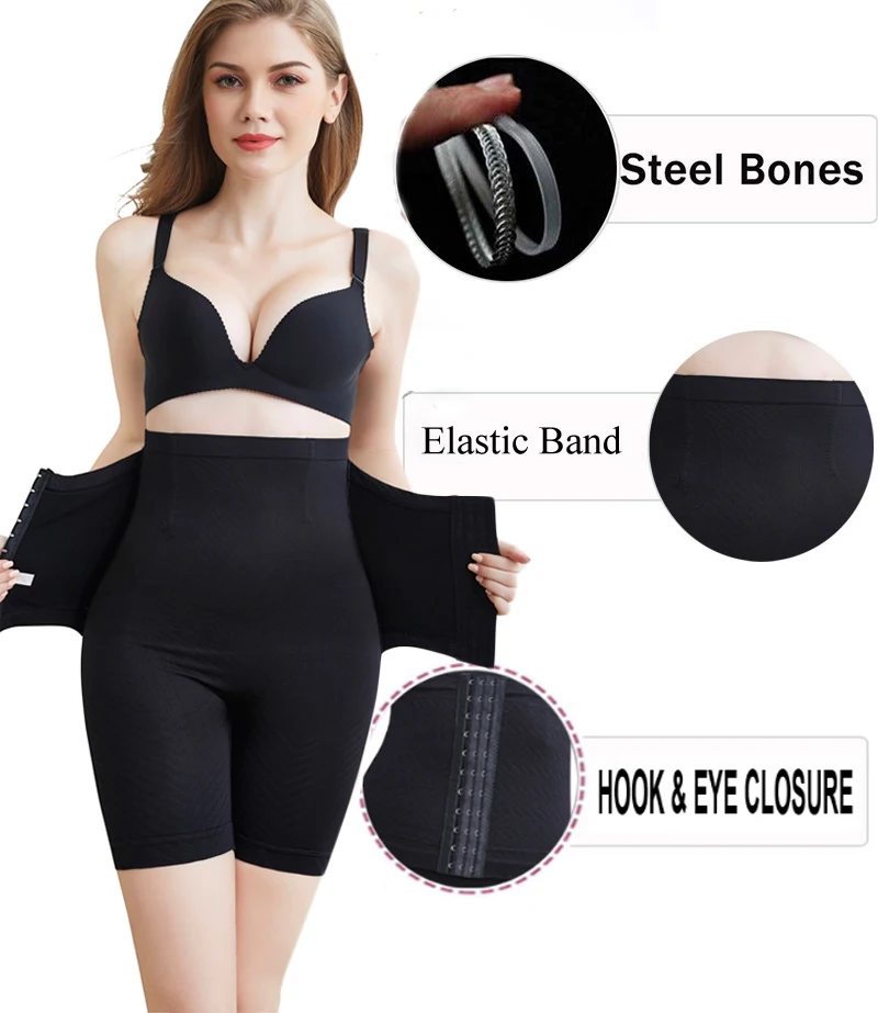 Shorts 5XL Push Up Butt Lifter Slim Body Shaper Firm Tummy Control Panties with Hooks Shapewear High Waist Trainer Thigh Slimmer body shaper