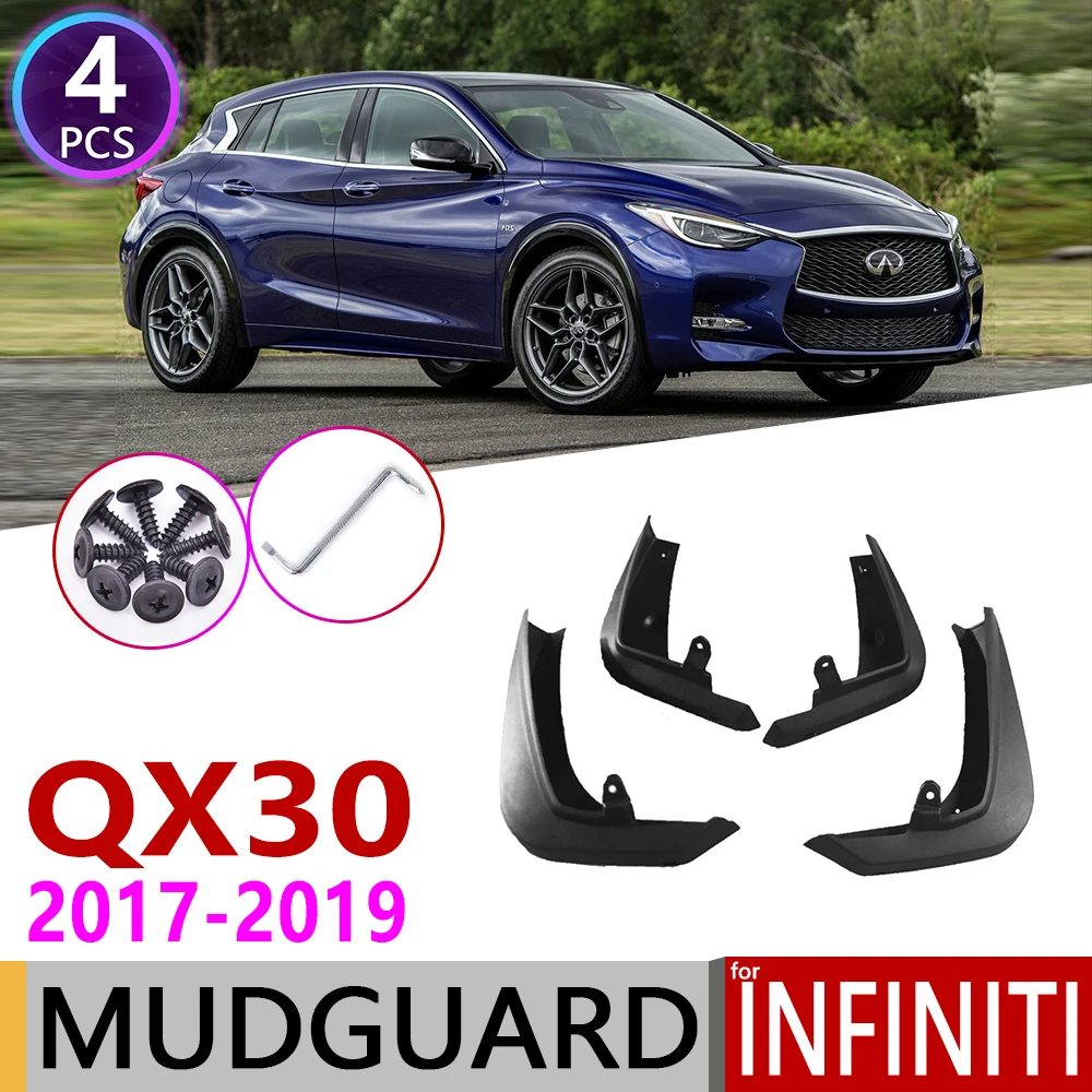 4 шт. переднее заднее крыло автомобиля для Infiniti QX30 2017 2018 2019 брызговик щиток