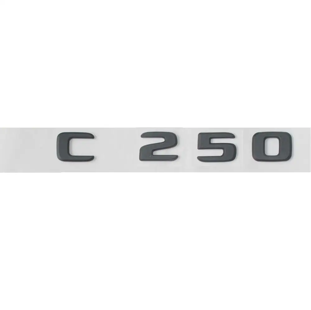 Черные символы багажника с буквами номер C 250 Значки Эмблемы для Mercedes C250 2017